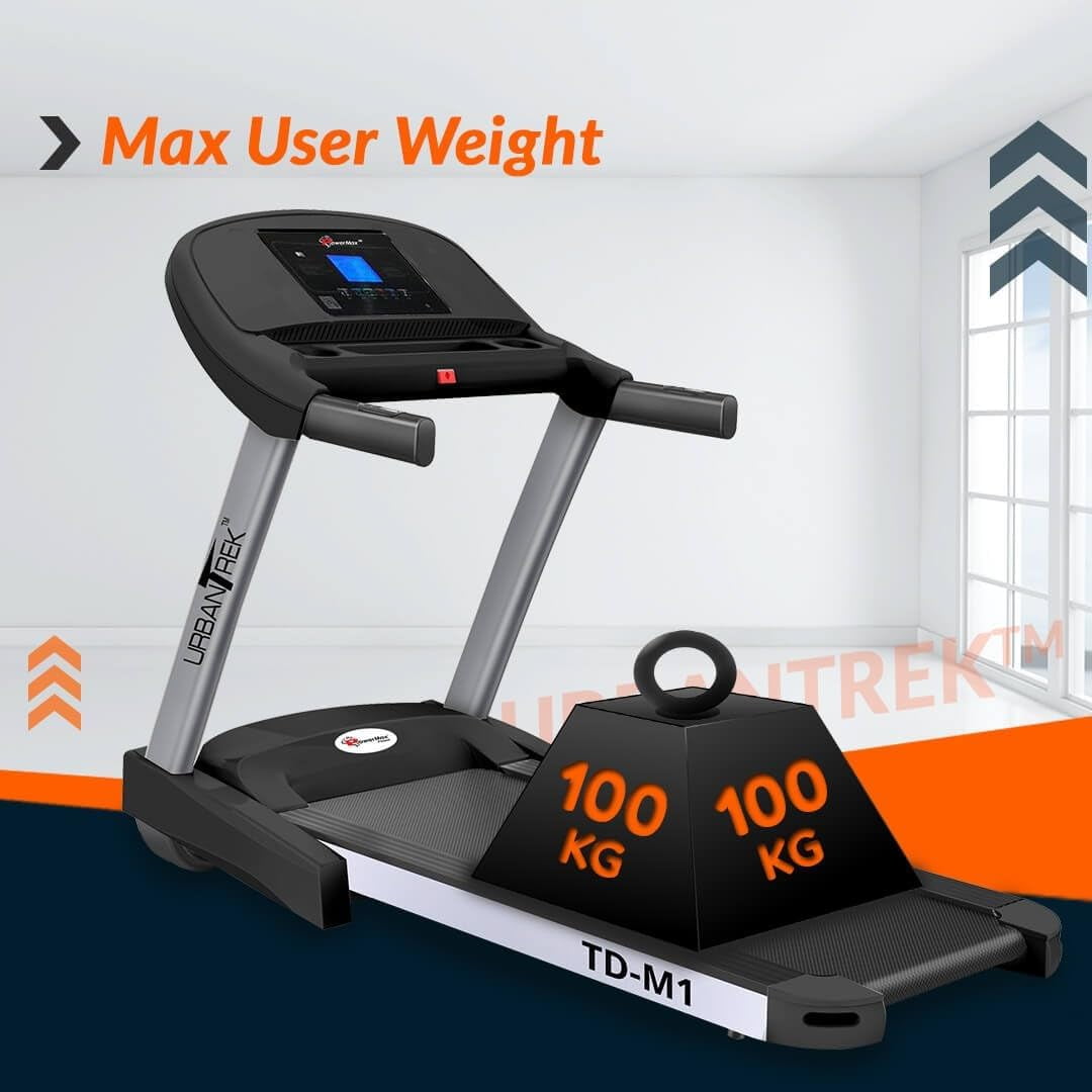 PowerMax Fitness TD-M1 Motorized Treadmill for Home use