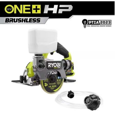 RYOBI - ONE  HP 18V Cordless Handheld Wet/Dry Masonry Tile Saw (Tool Only)
