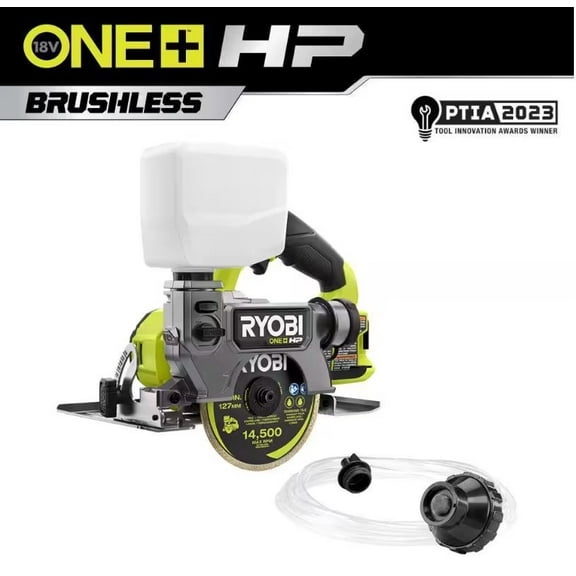 RYOBI - ONE  HP 18V Cordless Handheld Wet/Dry Masonry Tile Saw (Tool Only)