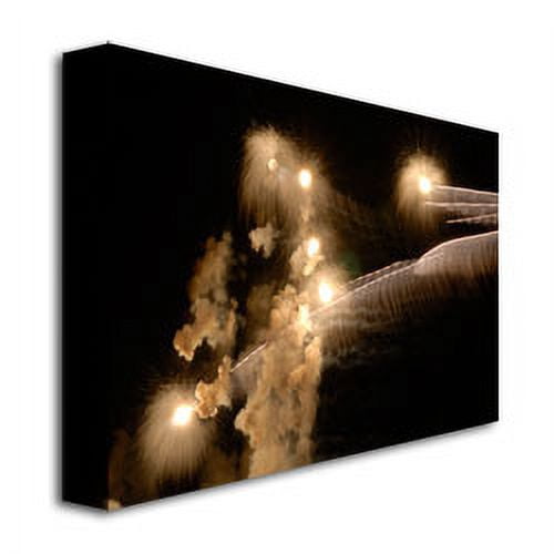 Kurt Shaffer 'Abstract Fireworks 34' Canvas Art