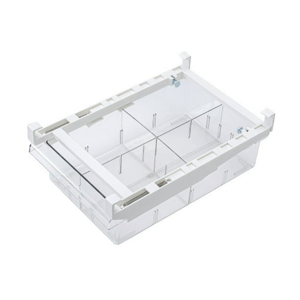 Soporte para huevos Contenedor de almacenamiento para refrigerador de plástico Cajón de cocina Organizador de caja de frutas, 4 rejillas AweSitey HA004186-02B
