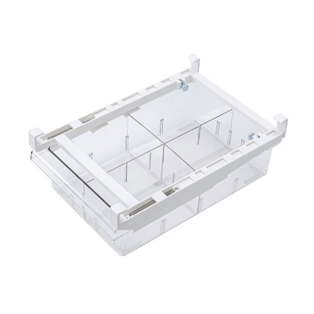 Soporte para huevos Contenedor de almacenamiento para refrigerador de plástico Cajón de cocina Organizador de caja de frutas, 4 rejillas Methold HA004186-02B