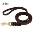 thumbnail image 2 of Leather Dog Leash,Training and Walking Braided Dog Leash Suitable for Large Medium Small Dogs,7.8Foot, 2 of 6