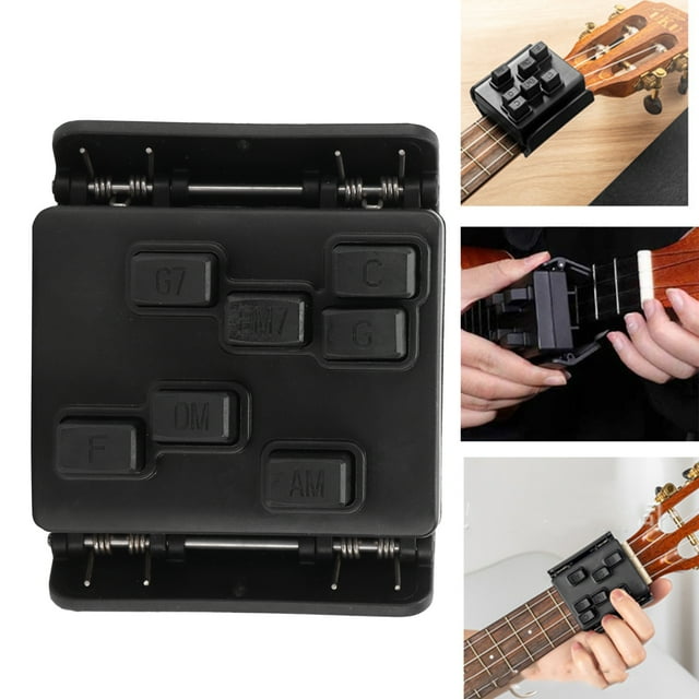 Agrenador de Acordes de Guitarra, Herramienta de Acordes de Alta Resistencia Ligera Ligera Ukulele Aid de Acorden Material de PlásTico para Principiando para Amantes de la
