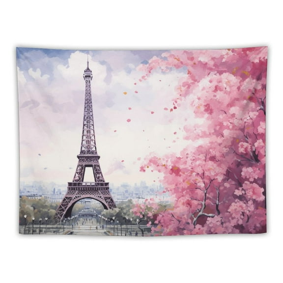Eiffel Tower Tapestry Hanging Bedroom Living Room Dorm Wall Blankets Home Decor Fabric