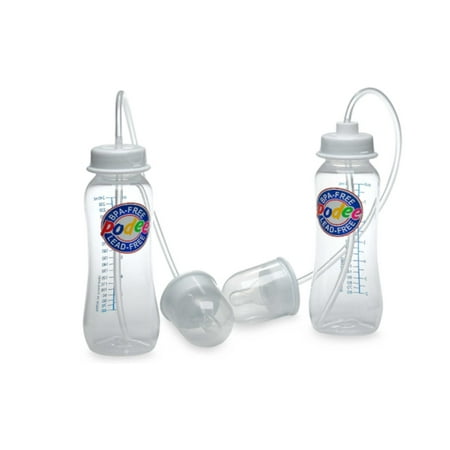 Hands-Free Ba Bottle Feeding System (Twin Pack), Helps prevent colic and gas build up By Podee