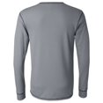 thumbnail image 2 of Bella-Canvas C3500 Mens Thermal Long Sleeve Tee - Granite & Black, Large, 2 of 2