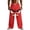 Red, variant on Men's Big&Tall Linen Casual Pants Drawstring Waist Beach Vacation Pants,S,Black