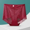 thumbnail image 2 of Lmnyox High Waist Underwear for Women Breathable Full Coverage Lace Briefs Comfortable Panties Plus Size Lace Underwear, 2 of 3