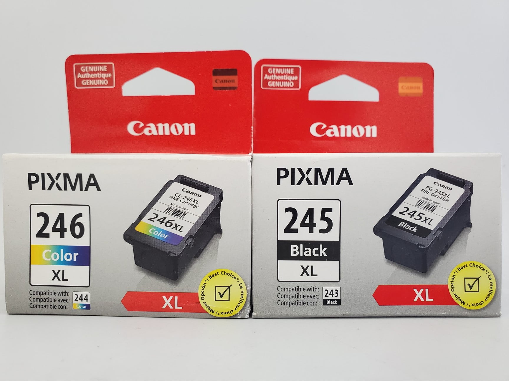 Canon PG-245XL/CL-246XL Ink Combo Pack, Black and Tri-Color (Cyan