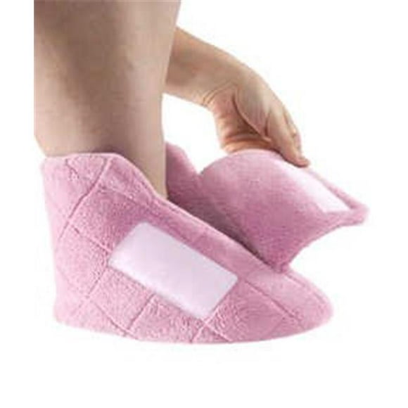 Silverts 103900106 Womens Extra Wide Swollen Feet Slippers, Baby Pink - Extra Small