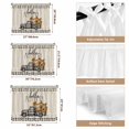 thumbnail image 6 of Oven Skirt Curtain for Kitchen 21.5x30 Inch, Black White Truck Fall Oven Curtain with 8 Ribbon Ties & Ruffle Trim, Stove Skirt Curtain Dishwasher for Cabinets Pumpkins Checkered Thanksgiving Plaid, 6 of 9