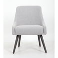 thumbnail image 3 of Boss Office Products Boyle Poly-Linen Weave Guest Chair with Metal Legs, Grey, 3 of 6