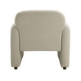 thumbnail image 6 of Taupe Boucle Accent Chair - Modern Living Room Furniture, 32.5" Wide, Plywood Frame, Cozy Pillow Included. Comfortable Reading Nook Chair., 6 of 7