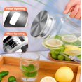 thumbnail image 5 of Glass Pitcher with Lid, 2 Liter Water Carafe with Silicone Base and Precise Scale Line, Ice Tea Pitcher for Fridge, Anti-Slip Glass Jug for Sun Tea Juice Coffee Milk Beverage, 5 of 7
