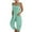 Mint Green jumpsuits for womens, variant on Usmixi Jumpsuits for Women Dressy Fashion Adjustable Strap Comfy Loose Long Jumpsuits Overalls with Pocket Summer V-Neck Sleeveless Solid Maxi Formal Rompers Red s