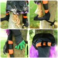 thumbnail image 4 of Orange Bruja estrellada de Halloween en decoración de árbol colgante adorno de mago estrellado, 4 of 5