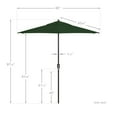 thumbnail image 5 of Havenside Home North Bend7.5 Foot Crank Lift  Auto Tilt Patio Umbrella Outdoor Rated Acrylic Fabric  by  Hunter Green, 5 of 5