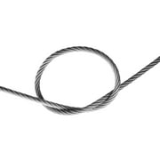 1/4 Galvanized Aircraft Cable Steel Wire Rope 7x19 (100 Feet)