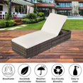 thumbnail image 6 of SEGMART Outdoor Rattan Wicker Lounge Chair, 5 Adjustable Reclining Backrest Lounger Chair, Modern Rattan Chaise Chair with Cushion, Fits for Pool, Yard, Deck, 6 of 8