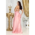 thumbnail image 6 of May Queen MQ2006 Juniors Womens Spaghetti Strap Sheer Bodice Back Cut-Out Prom Gown, 6 of 7