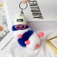 thumbnail image 4 of tamizeot Key Chain Caterpillar Pendant Ornament Present Female Hanging Blue Pattern 6, 4 of 6
