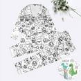 thumbnail image 4 of FYDUU Kids Colorable Pajama Set Boys And Girls Fashion Colorable Pajamas Kid DIY Hand Painted Homewear Set Long Sleeve Pants Pajama Sets Sleepwear for Teen Cozy Nightwear, 4 of 6