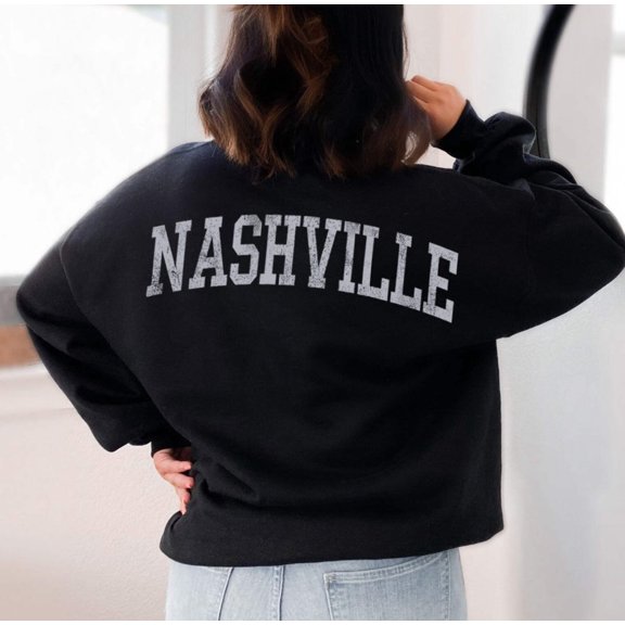 NASHVILLE Graphic Unisex Fleece Pullover