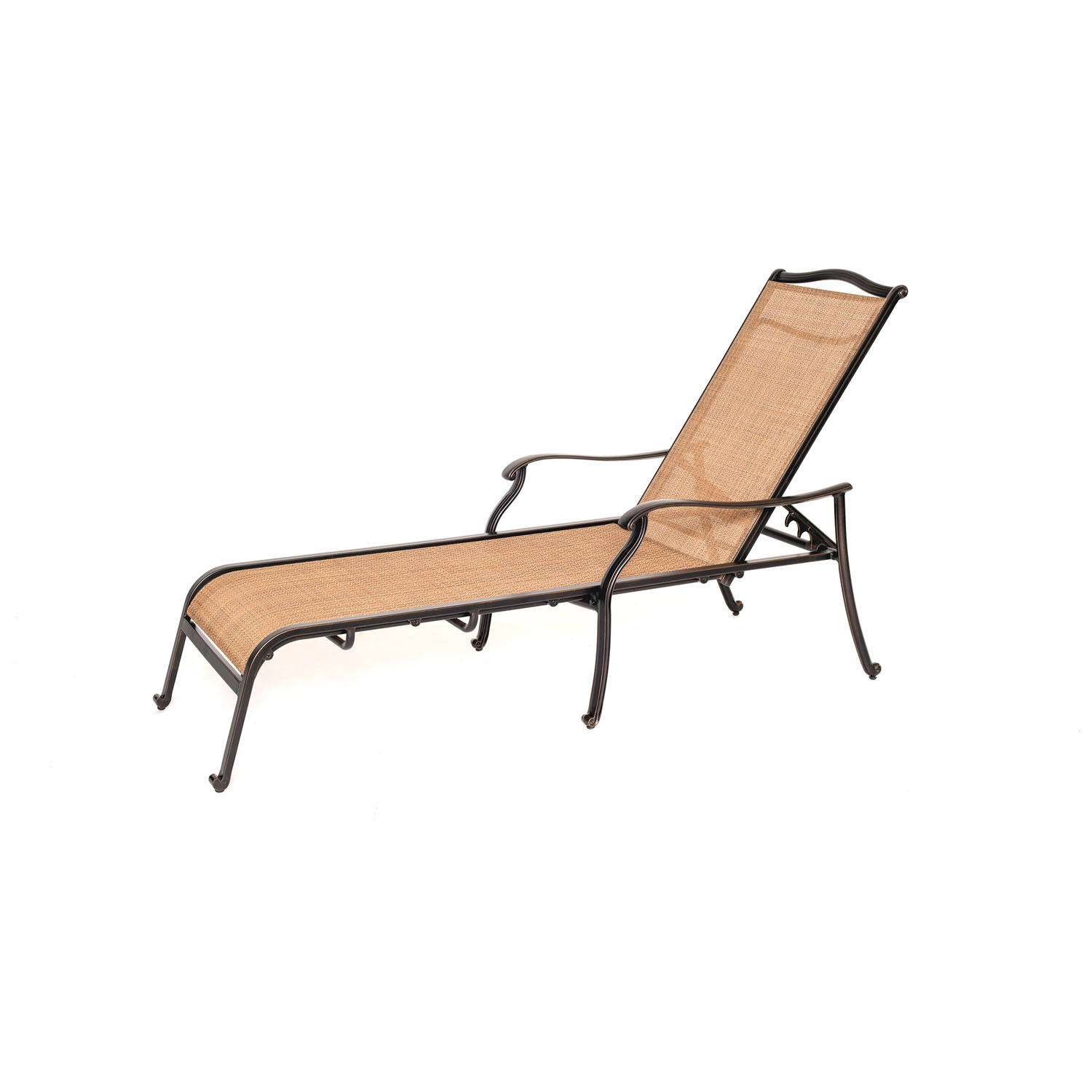 Hanover Monaco Outdoor Chaise Lounge Chair with Durable Sling Fabric and Rustproof Aluminum Frames | UV and Water-Resistant | MONCHS - image 3 of 6