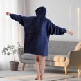 thumbnail image 4 of Marina Decoration Wearable Hoodie Sweatshirt with Sleeves and Giant Pocket Oversized Plush Cozy Hooded Blanket for Adults, 4 of 9