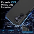 thumbnail image 5 of for Samsung Galaxy A15 5G Case, with Built in Screen Protector Heavy Duty Drop Protection,Shockproof Dual Layer Slim Protective Phone Cover（Black）, 5 of 7