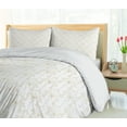 thumbnail image 5 of Ambesonne Autumn Damask Duvet Cover Sets, Minimal Vintage Art, 2-King, White and Pale Coffee, 5 of 7