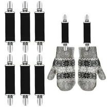 Buyless Fashion Mitten Clips Elastic Glove Clip Toddler Scarf Clip Heavy Duty Coat Clips for Kids And Adults - 6 Pack