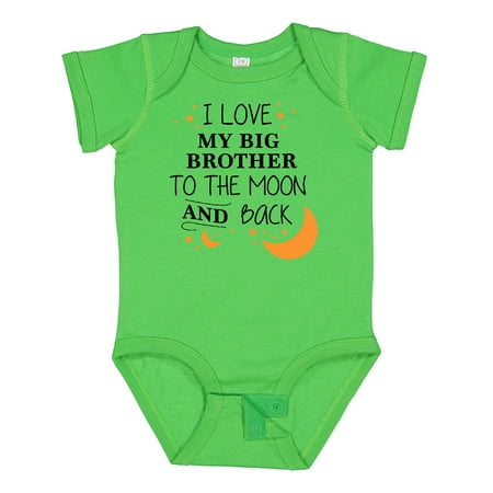

Inktastic I Love My Big Brother to the Moon and Back Gift Baby Boy or Baby Girl Bodysuit