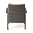 thumbnail image 5 of 2pcs Brown Club Chair - Pe And Iron Congregated, Waterproof Fabric Combined, Finish Appreciated, 28.92 In. Depth, 27.02 Width, 32.53 Height, 25.11 Lb Weight Pair To Elements With -style , Base,, 5 of 7
