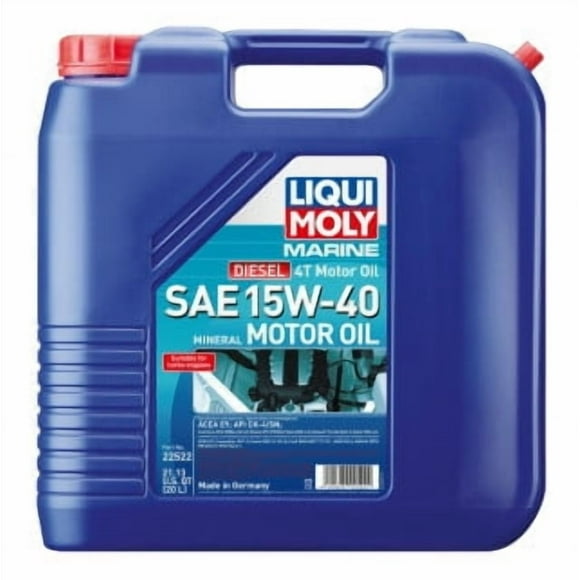 Liqui Moly Huile 22522 Diesel Marin 4T; SAE 15W-40; Pichet de 20 Litres; Simple