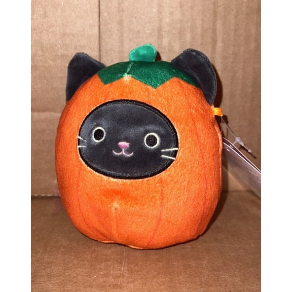 Squishmallow 4.5" CALIO CAT IN Pumpkin Halloween Plush