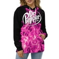 thumbnail image 5 of Dr Pepper Hoodie for Women Men, Long Sleeve Pullover Hoodies with Kangaroo Pocket, Unisex Hooded Tops, S-3XL, 5 of 8