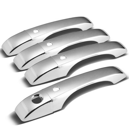 Tahoe Chrome Door Handle Covers - For 09-14 Chrysler 300/Dodge Journey 4pcs Exterior Door Handle Cover without Passenger Keyhole (Chrome) 10 11 12 13