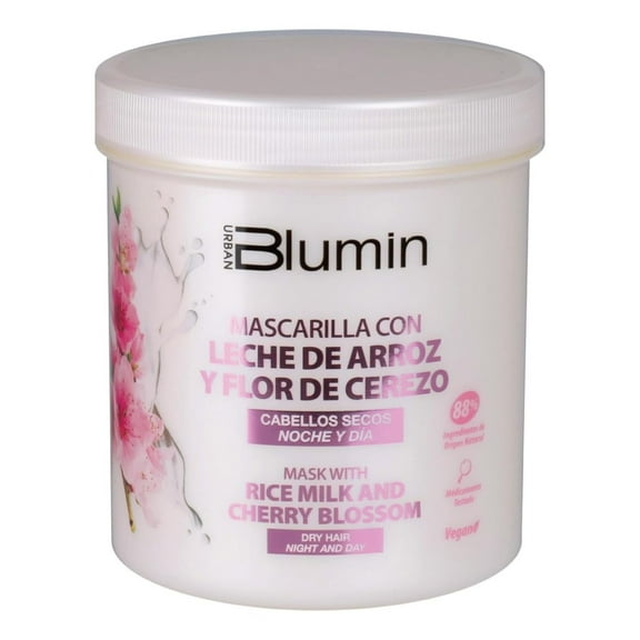Blumin Rice Milk and Cherry Blossom Hair Mask for Normal or Dry Hair, 700 ml