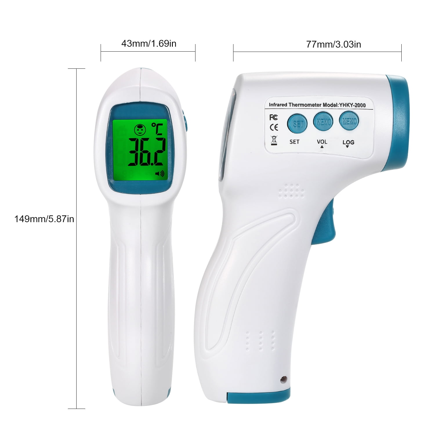 Digital Forehead Thermometer Noncontact Infrared Temperature