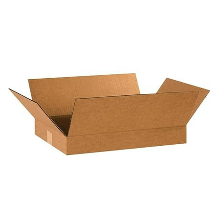18 x 12 x 2 Corrugated Cardboard Boxes, Flat 18'L x 12'W x 2'H, Pack of 25 | Shipping, Packaging, Moving, Storage Box for Home or Business, Strong Wholesale Bulk Boxes