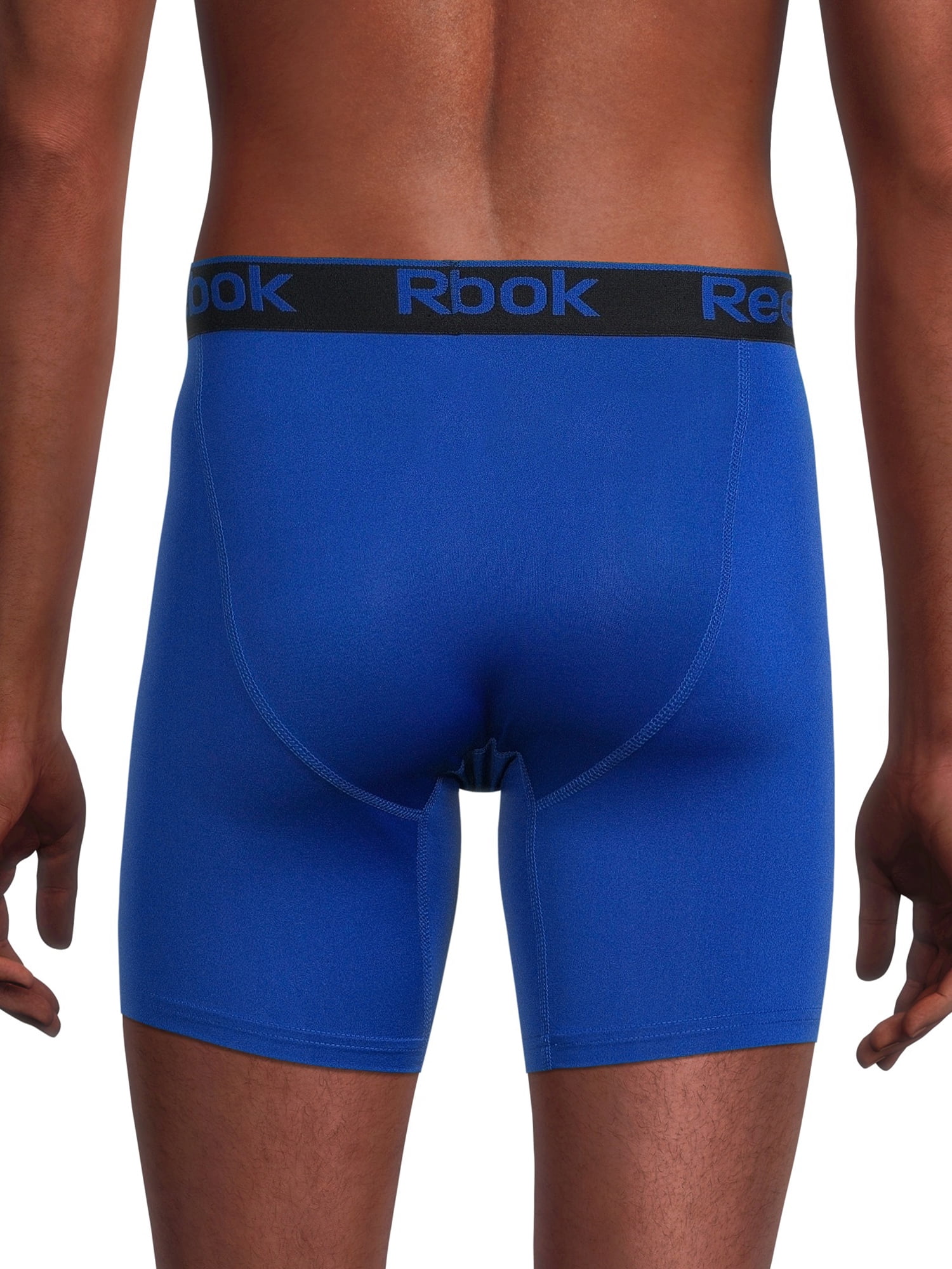 Reebok Men's Pro Series Performance Boxer Brief Extended Length Underwear, 7.5-Inch, 3-Pack