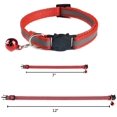 thumbnail image 3 of 12set Cat Collar, With Bells, Reflective Straps And Safety Buckle, Adjustable, 3 of 7