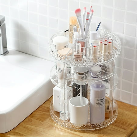 Walfront 360 Degree Rotating Makeup Organizer Adjule Multi Walfront 360 Degree Rotating Makeup