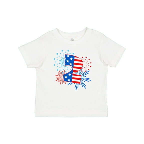 Inktastic Second Birthday- Fourth of July fireworks Boys or Girls Baby T-Shirt