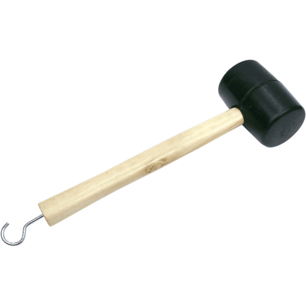 Coghlan's Rubber Mallet with Wooden Handle and Butt Hook