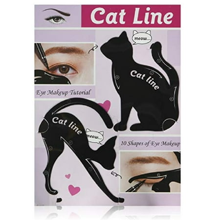Cat Line Eye Makeup Tutorial, The Guide to the 10 Essential Shapes of Eye Makeup by Classic Beauty + Makeup Blender Stick, 12