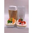 thumbnail image 2 of 50/25pcs Rolled Edge Square Greaseproof Paper Cups With Lid Resistant To Oil And High Temperature, For Baking, Catering, Party, Christmas And Hallowee, 2 of 5