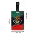 thumbnail image 4 of Mexican Flag Pattern Luggage Tag Name Id Card Suitcase Labels Identifiers Pvc Baggage Tags, 4 of 6